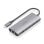 Base para portátil Aisens ASUC-6P030-GR USB-C Dock 6 en 1 aluminio 4K 100W