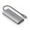 Base para portátil Aisens ASUC-6P030-GR USB-C Dock 6 en 1 aluminio 4K 100W