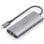 Base para portátil Aisens ASUC-6P030-GR USB-C Dock 6 en 1 aluminio 4K 100W