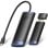 Adaptador inalámbrico Vention TPVBB USB-C HDMI 4K 60W 6 en 1 Negro