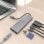 Dock USB-C Aisens ASUC-8P033-GR 8 en 1, HDMI 4K, RJ45, USB-A, USB-C PD 100W, Aluminio