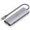 Dock USB-C Aisens ASUC-8P033-GR 8 en 1, HDMI 4K, RJ45, USB-A, USB-C PD 100W, Aluminio