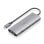 Dock USB-C Aisens ASUC-7P032-GR 7 en 1 HDMI 4K RJ45 USB-A y C Lector SD Gris