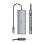 Dock USB-C Aisens ASUC-7P032-GR 7 en 1 HDMI 4K RJ45 USB-A y C Lector SD Gris