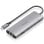 Dock USB-C Aisens ASUC-7P032-GR 7 en 1 HDMI 4K RJ45 USB-A y C Lector SD Gris