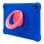 Funda SPC Gravity 11 Kids Case silicona azul esquinas reforzadas soporte anilla