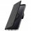 Akashi Funda Cartera de Piel Auténtica Negra para Samsung Galaxy S9 Plus