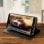 Avizar Capa Livro com Carteira em Couro Preto para Huawei P Smart