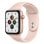 Apple Watch SE GPS + Cellular 44mm Aluminio en Oro con Correa Deportiva Rosa Arena