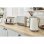 Swan Nordic Set Desayuno Microondas 20L + Hervidor de Agua + Tostadora 4 Rebanadas Blanco