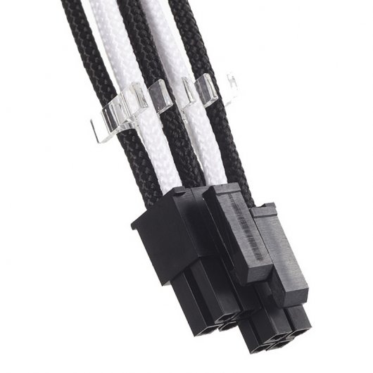 Phanteks CB8P Cable Extensión Placa Base 4+4 Pines Blaco/Negro