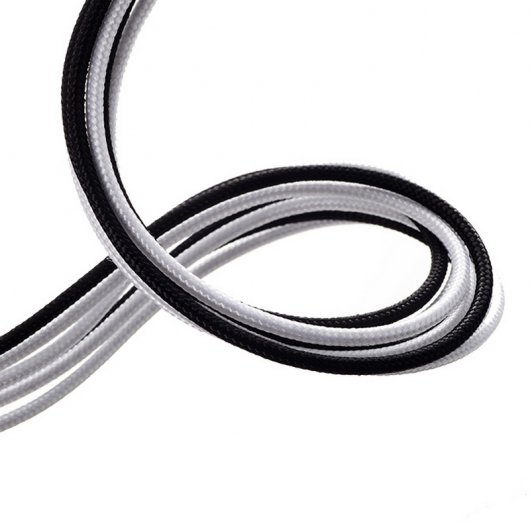 Phanteks CB8P Cable Extensión Placa Base 4+4 Pines Blaco/Negro