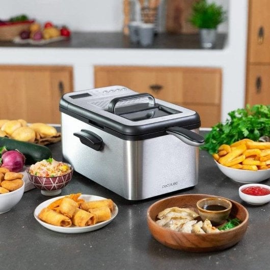 Friteuse traditionnelle Cecotec Cleanfry Luxury 3000 3.2L 2400W Inox 5 programmes