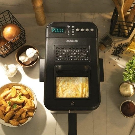 Freidora traditionell Cecotec Cleanfry Luxury 4000 Black 4,2L 3270W Edelstahl 5 Programme