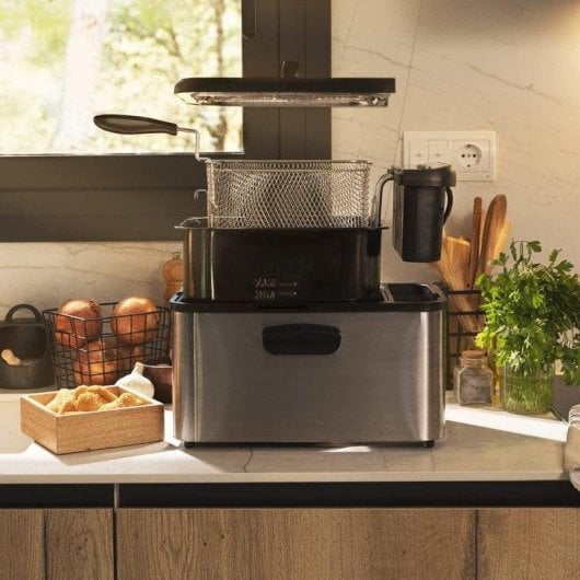Freidora traditionell Cecotec Cleanfry Luxury 4000 4,2L 3270W Edelstahl 5 Programme