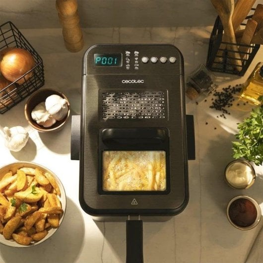 Freidora traditionell Cecotec Cleanfry Luxury 4000 Dark 4.2L 3270W Edelstahl Filter