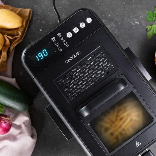 Fritteuse traditionell Cecotec Cleanfry Luxury 3000 Black 3.2L 2400W Edelstahl Fensterventil