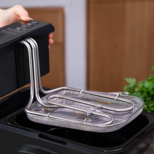 Fritteuse traditionell Cecotec Cleanfry Luxury 3000 Black 3.2L 2400W Edelstahl Fensterventil