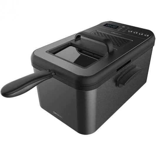 Freidora traditionell Cecotec Cleanfry Luxury 3000 3.2L 2400W Schwarz Edelstahl Filterprogramme