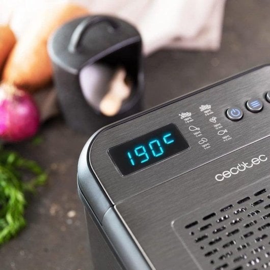 Freidora traditionell Cecotec Cleanfry Luxury 3000 3.2L 2400W Schwarz Edelstahl Filterprogramme