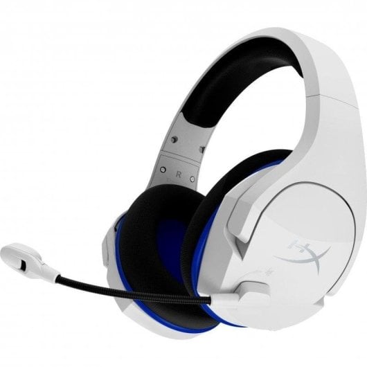 Auricolari HyperX Cloud Stinger Core Wireless Gaming con Cancellazione Rumore Bianco-Blu