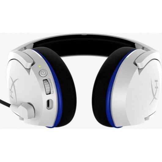 Auricolari HyperX Cloud Stinger Core Wireless Gaming con Cancellazione Rumore Bianco-Blu