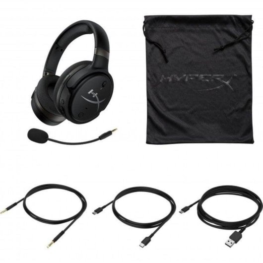 Auricolari HyperX Cloud Orbit S Wireless e Cablati USB-C Gaming con Cancellazione del Rumore Nero Grigio