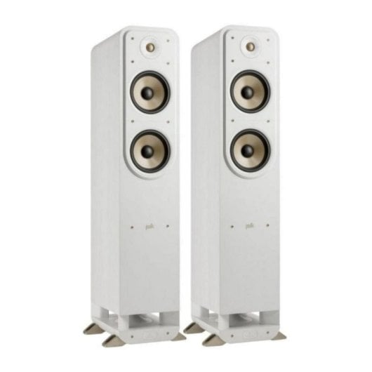 Haut-parleurs Polk Colonne Câblés 150W blancs Hi-Fi avec Bass Reflex Power Port