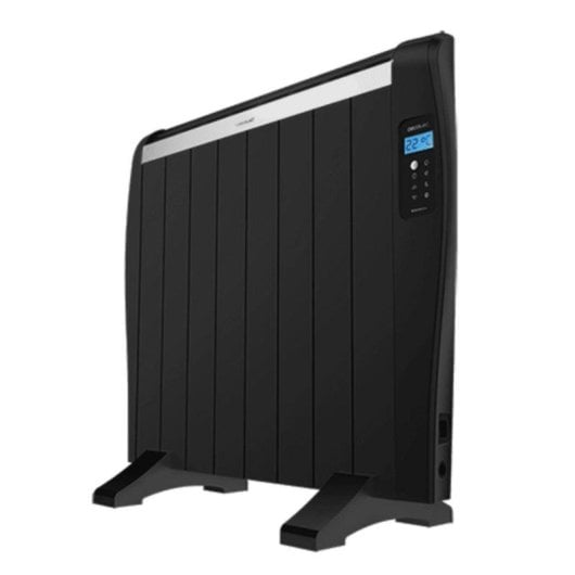Radiateur électrique Cecotec ReadyWarm 1800 Thermal Black 1200W 8 éléments contrôle à distance écran LCD