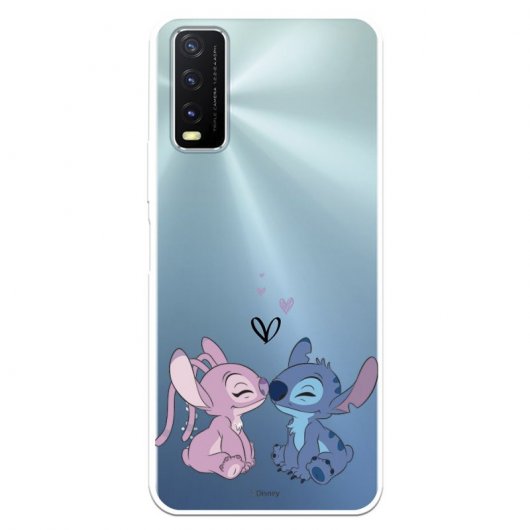 Funda Para Vivo Y20s Oficial De Disney Angel Stitch Beso Lilo