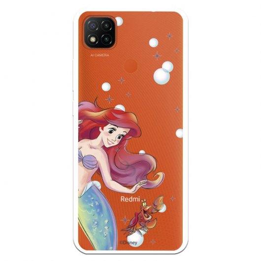 Funda Para Xiaomi Redmi C Oficial De Disney Ariel Y Sebasti N Burbujas