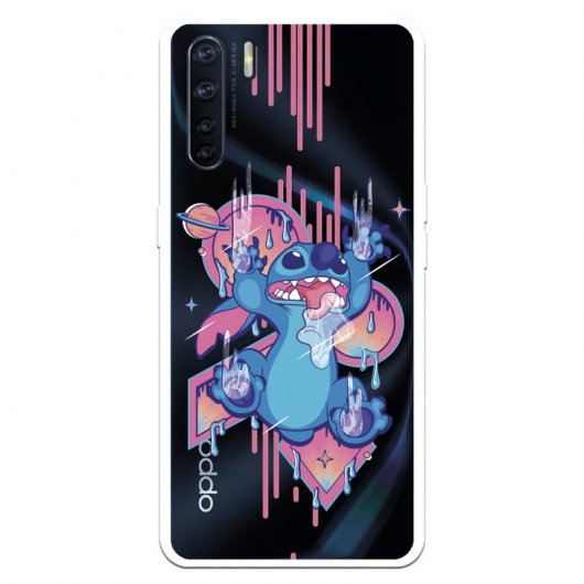 Estojo Oficial Disney Stitch Graffiti Oppo A91 Lilo Stitch