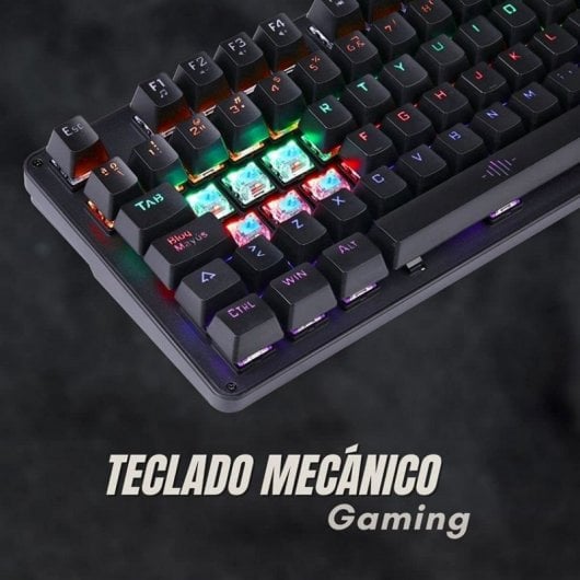 NK Combo Teclado Mecánico Switch Cherry MX Blue RGB Ratón Gaming