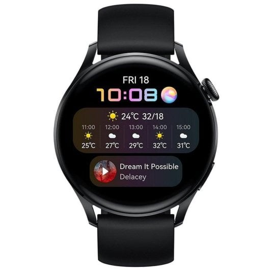 Huawei Watch 3 4G LTE GPS NFC 46mm AMOLED Schwarz Wasserfest 5ATM SpO2 Pulsmesser