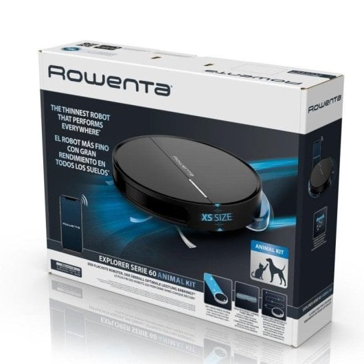 Saugroboter mit Wischfunktion Rowenta Explorer Serie 60 RR7455 Navigationsklasse Gyroskop 65 dB