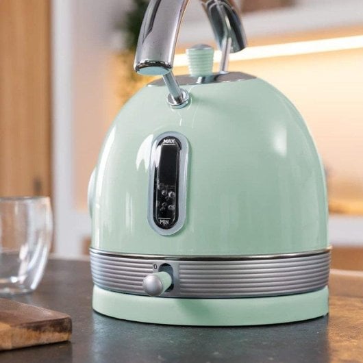 Chaleira elétrica Cecotec ThermoSense 420 Light Green 1,8L 2200W aço inoxidável vintage