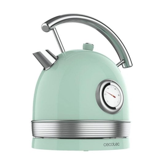 Chaleira elétrica Cecotec ThermoSense 420 Light Green 1,8L 2200W aço inoxidável vintage