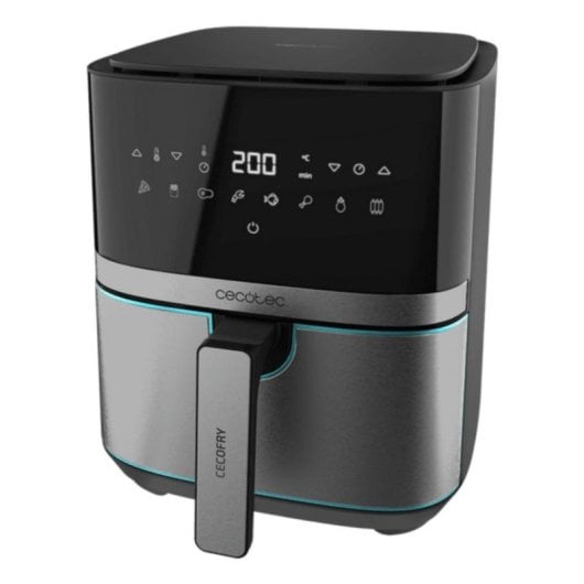 Freidora de ar Cecotec Cecofry Full InoxBlack 5500 Pro 5.5L 1700W painel táctil aço inox