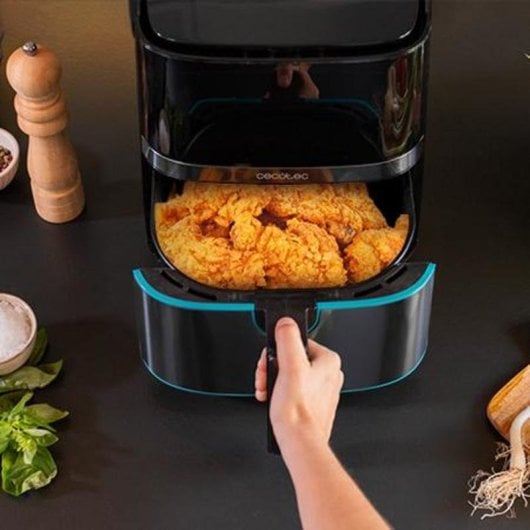 Freidora de ar Cecotec Cecofry Full InoxBlack 5500 Pro 5.5L 1700W painel táctil aço inox