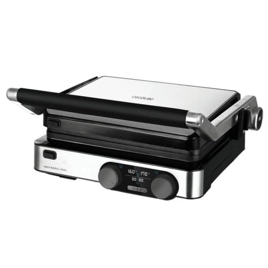 Parrilla elettrica Cecotec Rock’nGrill Dual controllo temperatura dual 2000W apertura 180° piastre rimovibili