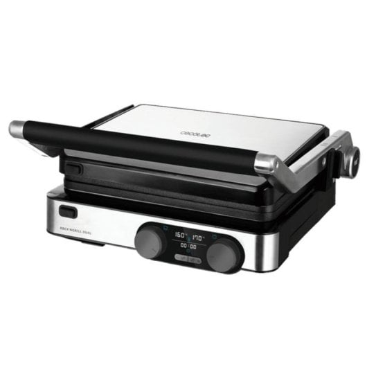 Parrilla elettrica Cecotec Rock’nGrill Dual controllo temperatura dual 2000W apertura 180° piastre rimovibili