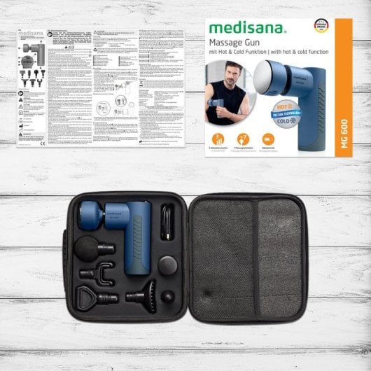 Massaggiatore Medisana MG 600 Shiatsu Wireless 6 Testine Impugnatura Ergonomica