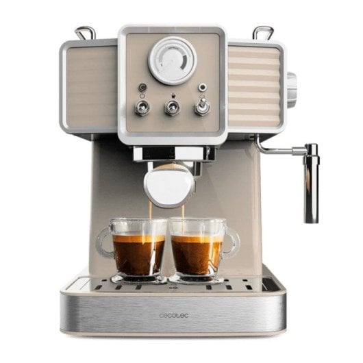 Cafeteira Espresso Cecotec Power Espresso 20 Tradizionale 1,5 L 20 bares vaporizador Light Beige
