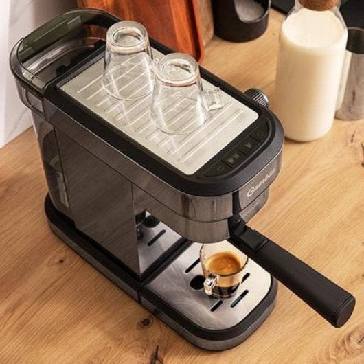 Cafetera Espresso Cecotec Cafelizzia 890 Gray 1,2L 20 bar con vaporizzatore latte