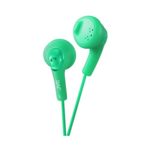 Auriculares JVC HA-F160 com fio jack 3,5 mm para música e uso diário Verdes