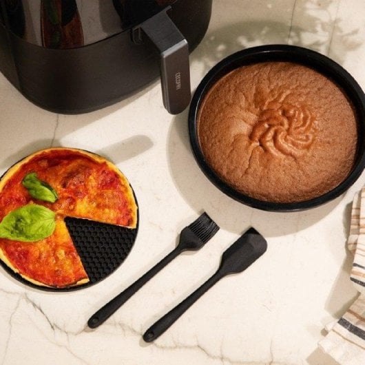 Freidora de aire Cecotec Cecofry Bombastik 6000 Full 6L 1700W avec accessoires silicone