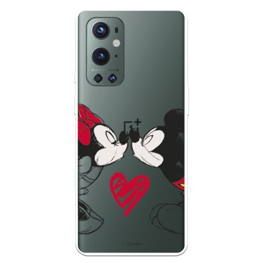 Funda Para Oneplus 9 Pro Oficial De Disney Mickey Y Minnie Beso