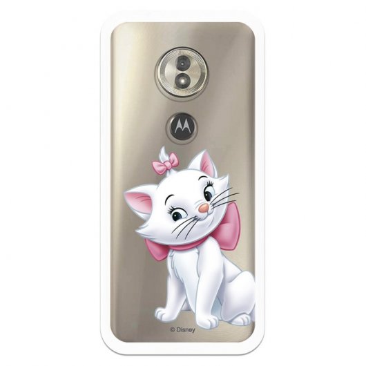 Funda Oficial Disney Marie Silueta Transparente Para Motorola Moto G6