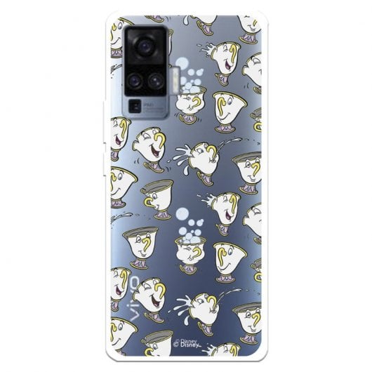 Funda Para Vivo X Oficial De Disney Chip Potts Siluetas La Bella Y