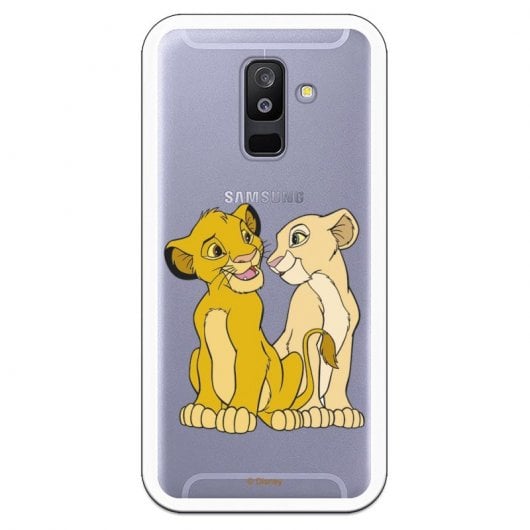 Funda Oficial Disney Simba Y Nala Transparente Para Samsung Galaxy A